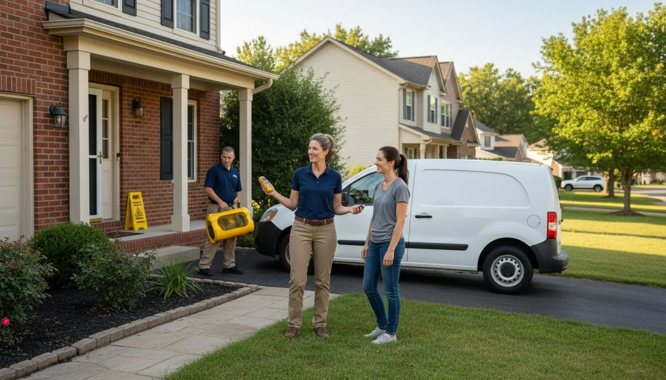 Residential water damage restoration in Carville, LA